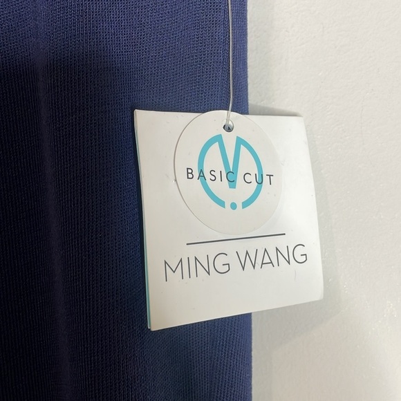 SOLD Ming Wang | Women’s Navy Blue Basic Cut Pants Size Large NWT - Picture 3 of 7